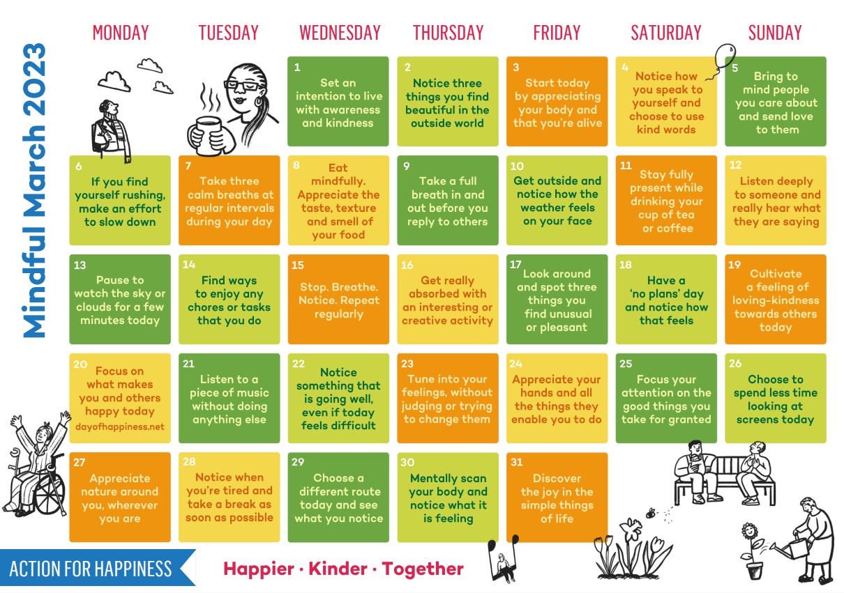 Mindfulness Calendar